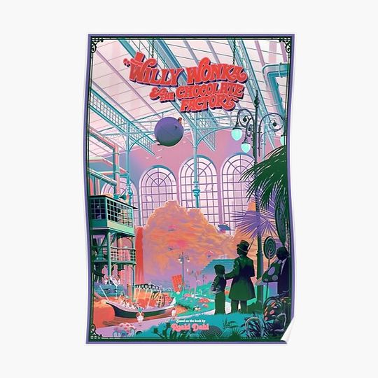 Discover Willy Wonka & The Chocolate Factory Premium Matte Vertical Poster