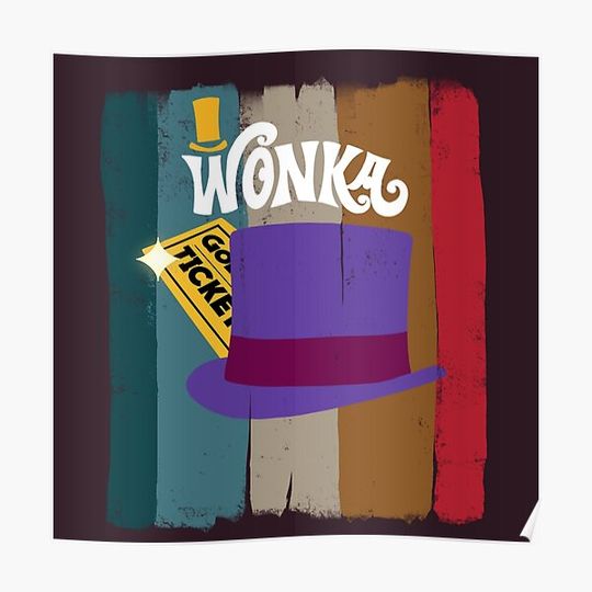 Discover Willy Wonka and the Golden Ticket Premium Matte Vertical Poster