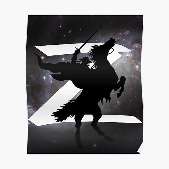 Discover Zorro Fan Artwork - Space Hero Series Three Premium Matte Vertical Poster