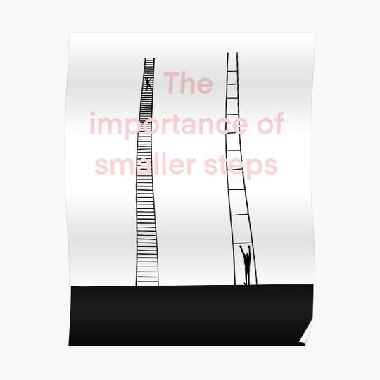 Discover The Importance of Smaller Steps Premium Matte Vertical Poster