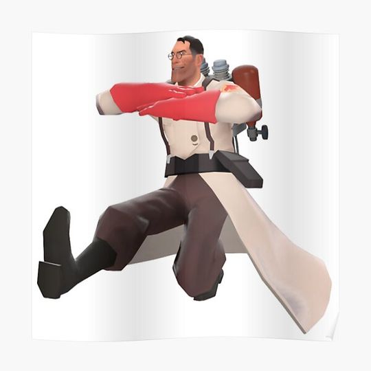 Discover Kazotsky Kick - Medic (TF2) Premium Matte Vertical Poster