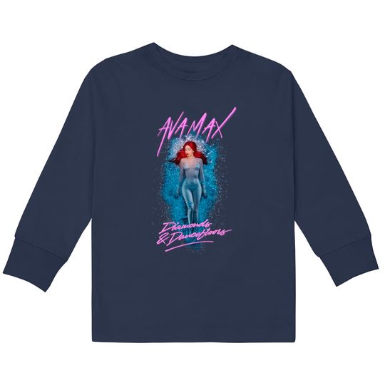 Discover Ava Max 2023 Tour Kids Long Sleeve T-Shirts, Diamonds And Dancefloors 2023 Tour Kids Long Sleeve T-Shirts