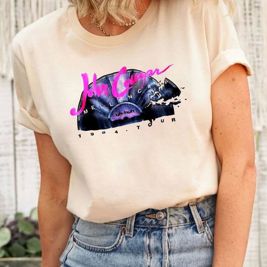 Discover Vintag 1984 John Cougar Mellencamp Concert Tour T-Shirt