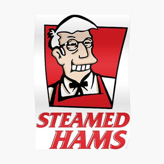 Discover Steamed Hams KFC Premium Matte Vertical Poster