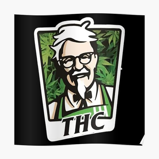 Discover KFC THC 420? Premium Matte Vertical Poster