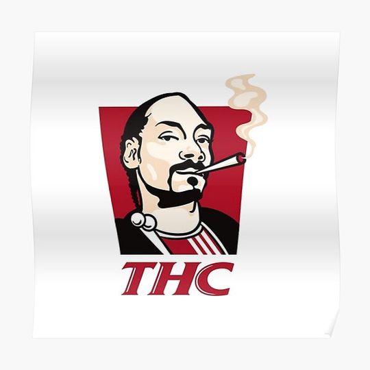 Discover Snoop Dog x Kfc x Thc Premium Matte Vertical Poster
