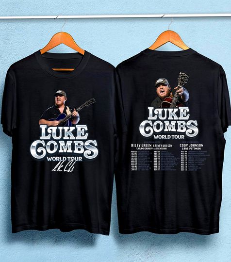 Discover Vintage 2023 Luke Bryan T-Shirt, Vintage Combs World Tour 2023 Shirt