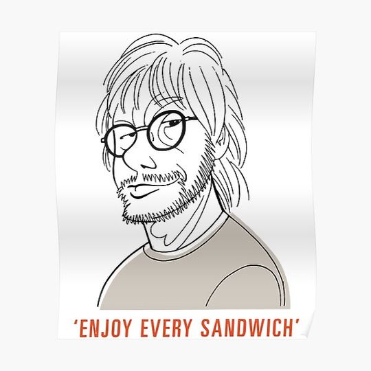 Discover Mens Womens Enjoy Every Sandwich Gifts For Movie Fans Premium Matte Vertical Poster