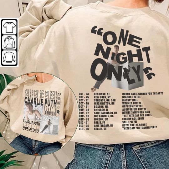 Discover Charlie Puth Concert Sweatshirt - The Live Experience