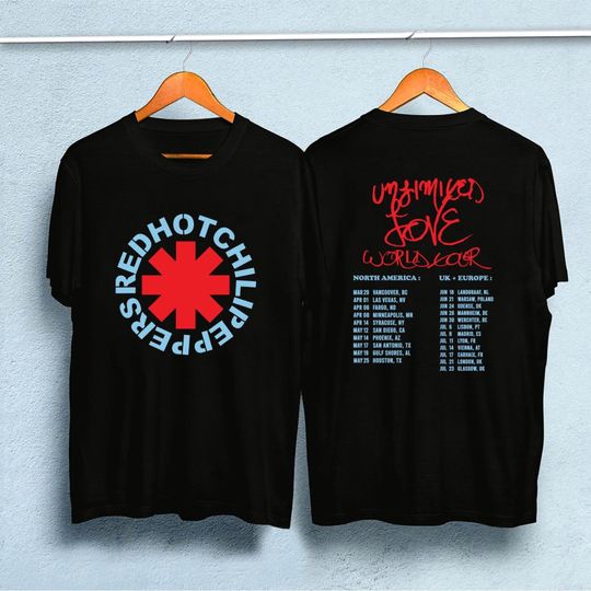Discover Red Hot Chili Peppers 2023 Tour Shirt, Vintage Red Hot Chili Peppers Band T-Shirt