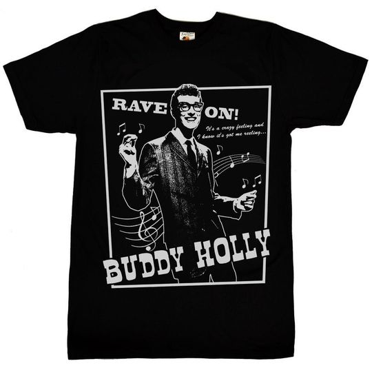 Discover Buddy Holly Rave On Men's T-Shirt