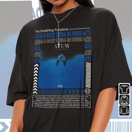 Discover The Smashing Pumpkins Music Shirt K1, Atum A Rock Opera in Three Acts Album