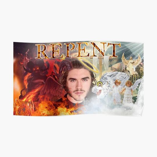Discover Jschlatt Repent Gif Still Premium Matte Vertical Poster