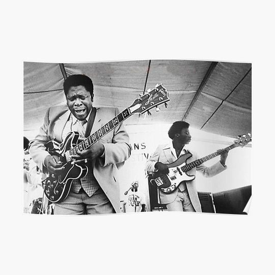 Discover King Performing Live Guitar Premium Matte Vertical Poster