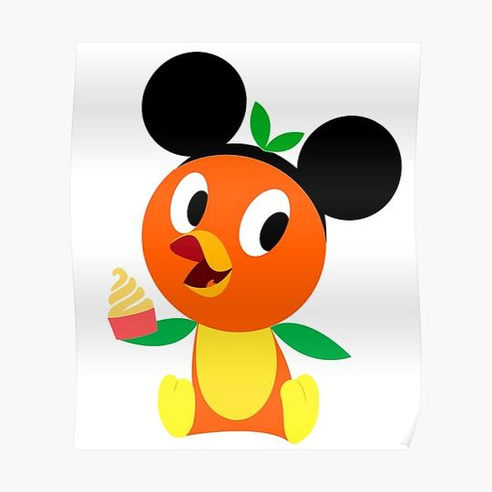 Discover Orange Bird Premium Matte Vertical Poster