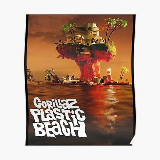 Discover sunset plastic beach Premium Matte Vertical Poster