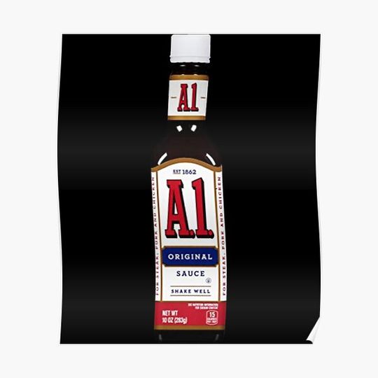 Discover A1 Steak Sauce Classic Premium Matte Vertical Poster
