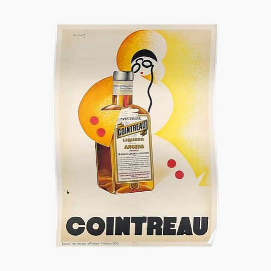 Discover Cointreau Vintage Advertising Premium Matte Vertical Poster