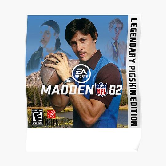 Discover Madden 82 Uncle Rico Premium Matte Vertical Poster