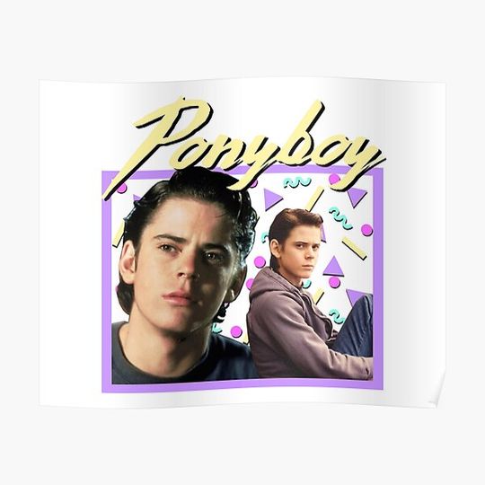 Discover 80s Ponyboy Curtis The Outsiders Premium Matte Vertical Poster