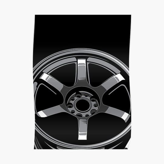 Discover Silver Rims Premium Matte Vertical Poster