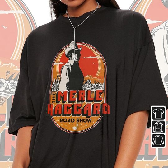 Discover Merle Haggard Music Shirt, Road Show Country Music Concert Tee