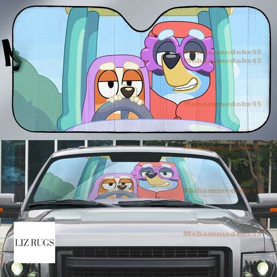 Discover BlueyDad Cartoon Auto Sunshade