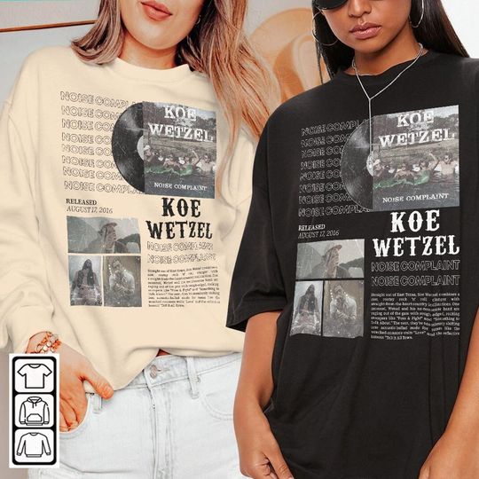 Discover Koe Wetzel Music Shirt, Album Noise Complaint