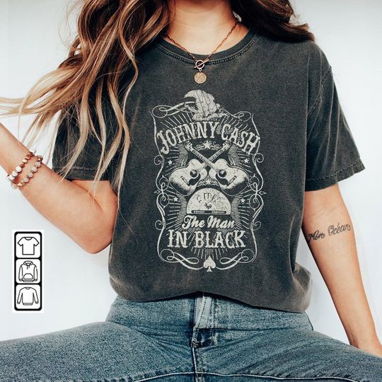 Discover Johnny Cash Music Shirt, The Man In Black
