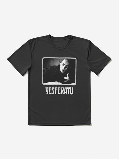 Discover Yesferatu funny Nosferatu positive goth horror lover gift meme  | Active T-Shirt 