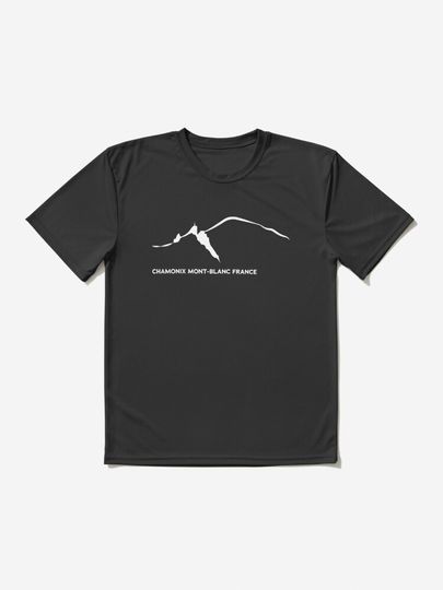 Discover Chamonix Alps Aiguille Du Midi And Mont Blanc White | Active T-shirt