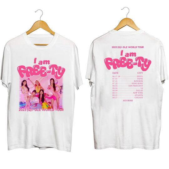 Discover GI-DLE 2023 World Tour Shirt, (G)I-dle Band Fan Shirt