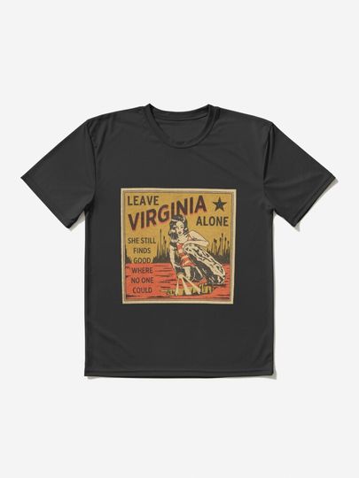 Discover Vintage Tom-Petty-Leave-Virginia-Alone Logo T-Shirt | Active T-Shirt 