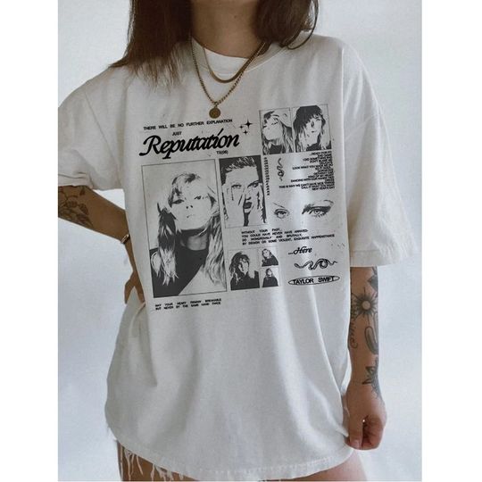 Discover Vintage Reputation T-Shirt, Reputation Track List