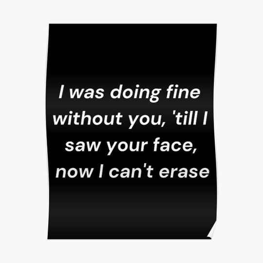 Discover Tame Impala, The Less I Know The Better Currents Lyrics Premium Matte Vertical Poster