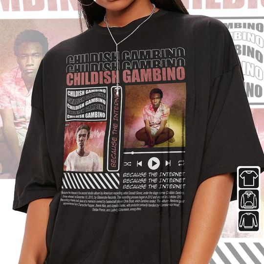 Discover Childish Gambino Rap Shirt, Because the Internet Album Vintage Shirt