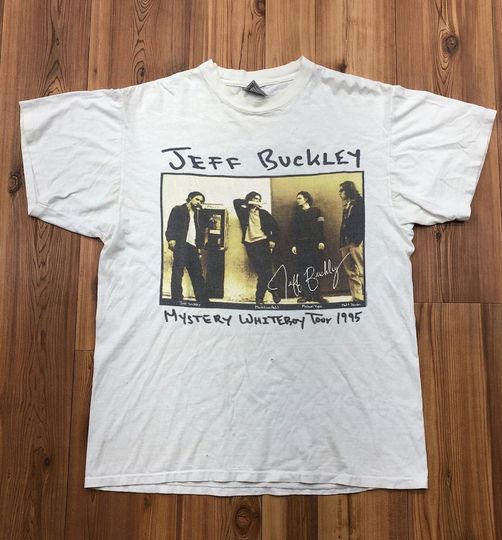 Discover Jeff Buckley Mystery White Boy Tour 1995 Music Tour T-Shirt