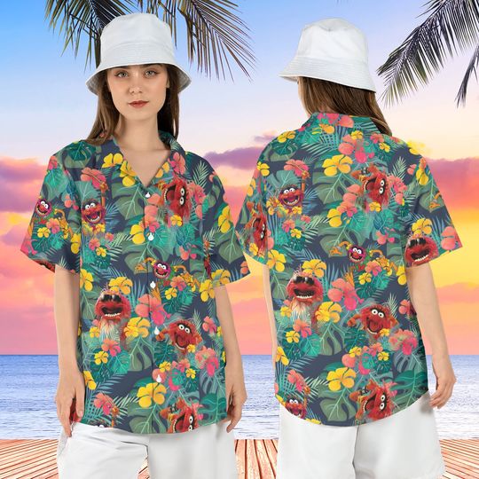 Discover Muppet Animal Hibiscus Hawaiian Shirt