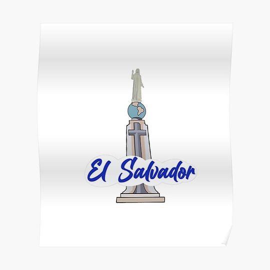 Discover El Salvador - Salvador del mundo Premium Matte Vertical Poster