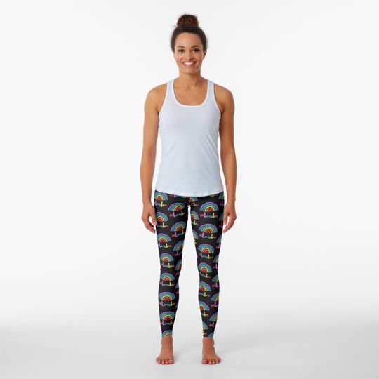 Discover Pride Boho Rainbow Love is Love Pride Month Leggings