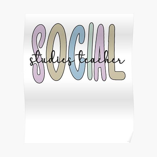 Discover Social Studies Teacher Social Studies Teaching Premium Matte Vertical Poster