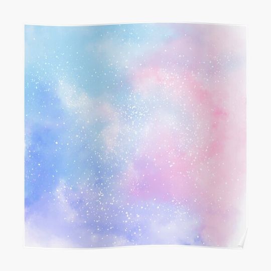 Discover Pastel Galaxy Art Design Premium Matte Vertical Poster