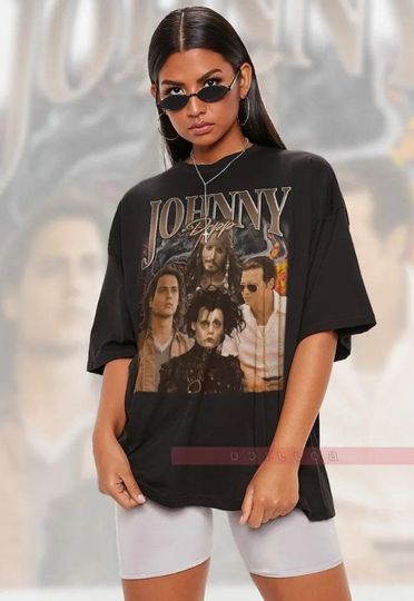 Discover JUSTICE JOHNNY DEPP Vintage Shirt, Pirate Johnny Depp
