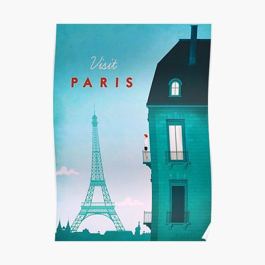 Discover Paris Premium Matte Vertical Poster