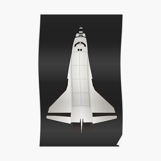 Discover Space Shuttle Tribute - Only the space shuttle Premium Matte Vertical Poster