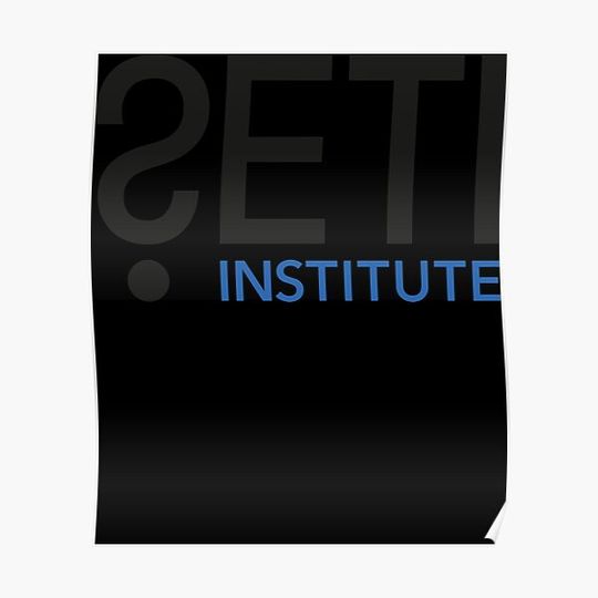 Discover Search For Extraterrestrial Intelligence (SETI) Logo Classic Premium Matte Vertical Poster