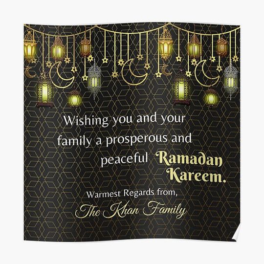 Discover Ramadan kareem -iftar Premium Matte Vertical Poster