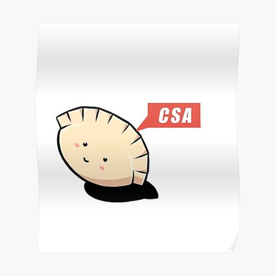 Discover CSA Dumpling Premium Matte Vertical Poster