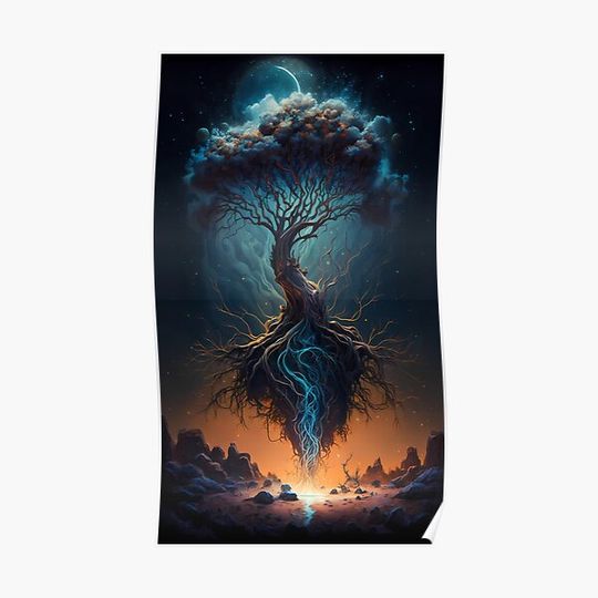 Discover The great tree of life Premium Matte Vertical Poster