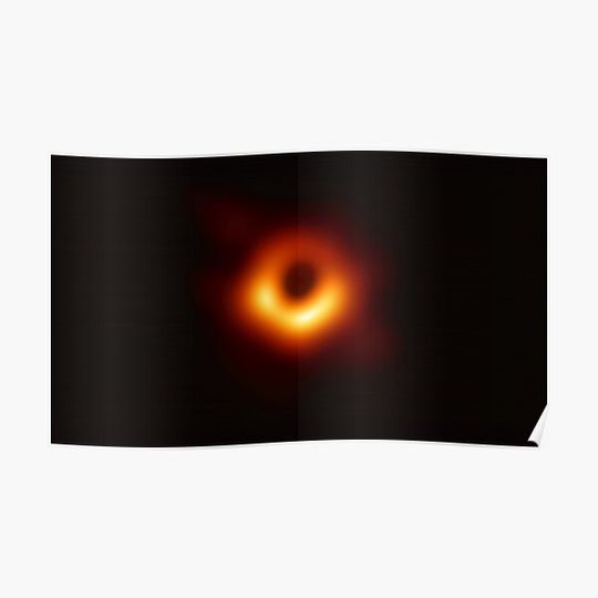 Discover First Ever Image of a Black Hole  8K Resolution  Poster Premium Matte Vertical Poster